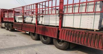 乌鲁木齐 白麻荔枝面外墙干挂，工厂装车日常