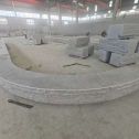 乌鲁木齐 芝麻白异形坐凳，自然面光面弧形加工