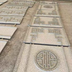 乌鲁木齐 白麻花岗岩外墙立面雕刻板