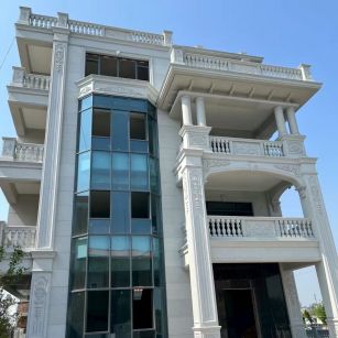 乌鲁木齐 白麻花岗岩别墅外墙干挂效果展示