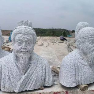 乌鲁木齐 白麻花岗岩石材人物立体雕刻