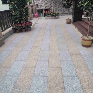 乌鲁木齐 黄金麻白麻荔枝面庭院铺装展示