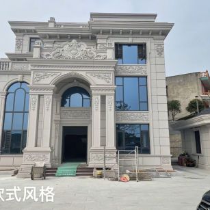 乌鲁木齐 白麻花岗岩别墅外墙干挂