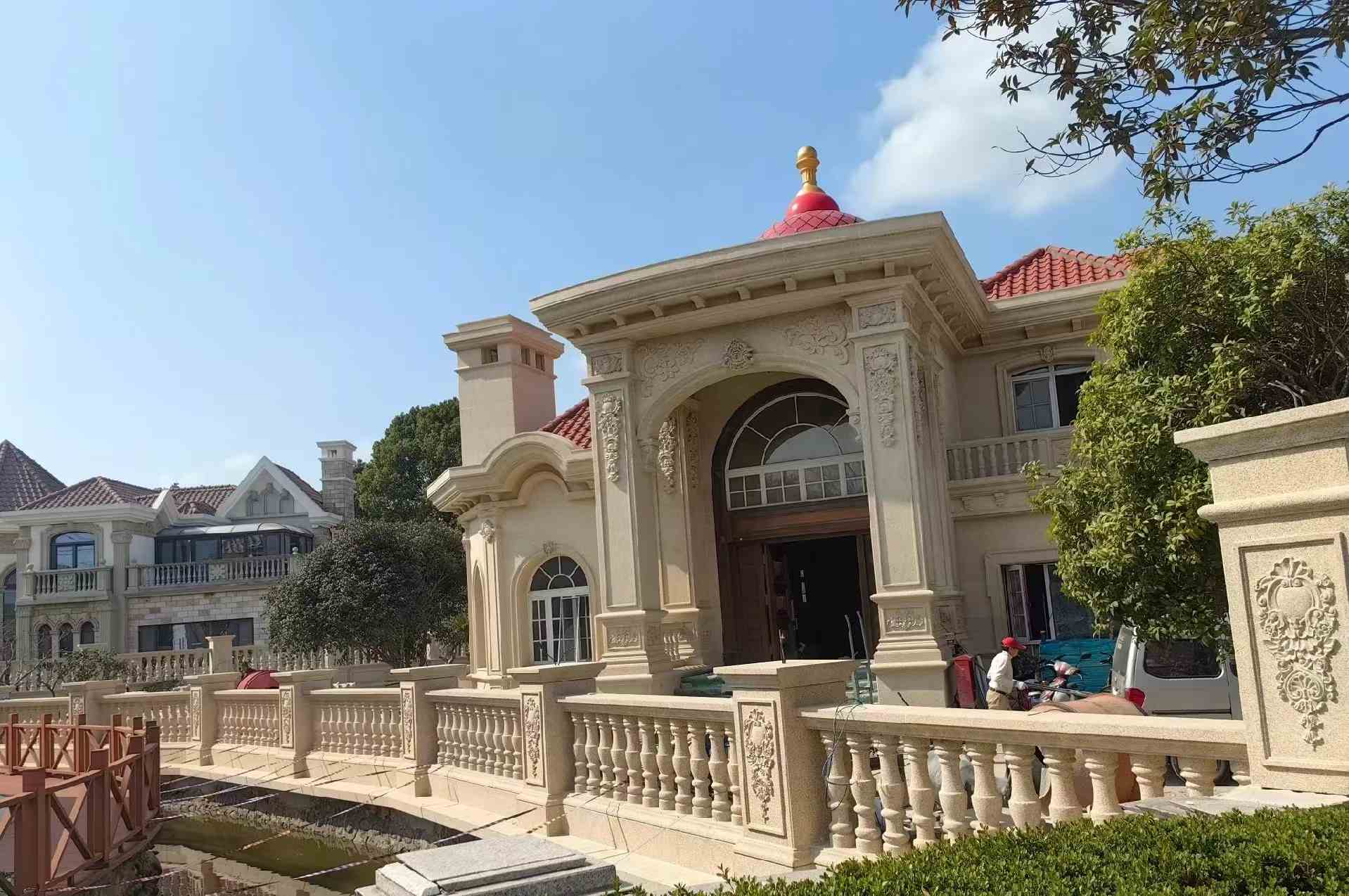 乌鲁木齐 黄金麻花岗岩欧式别墅