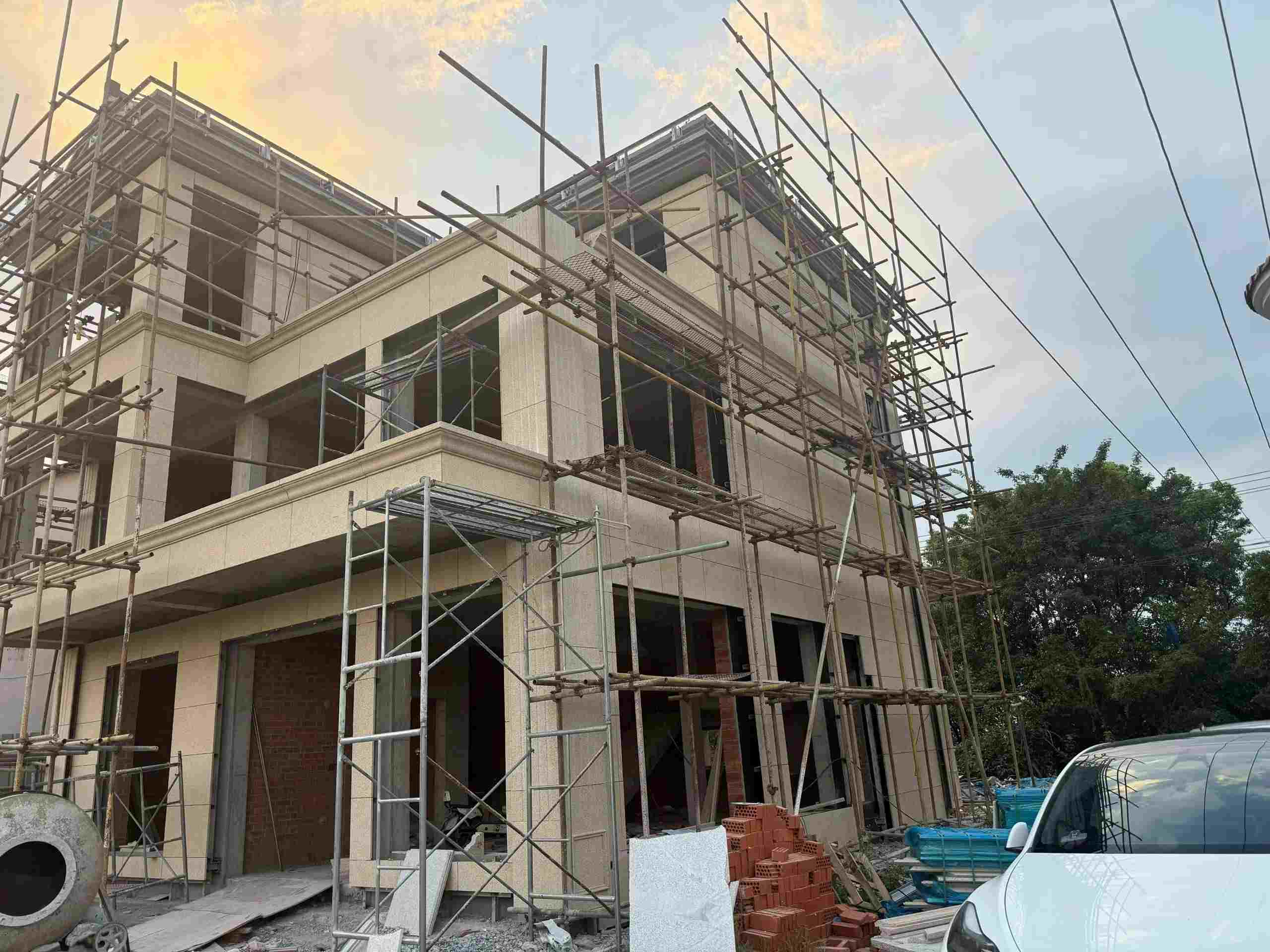 乌鲁木齐 黄金麻荔枝面花岗岩外墙干挂