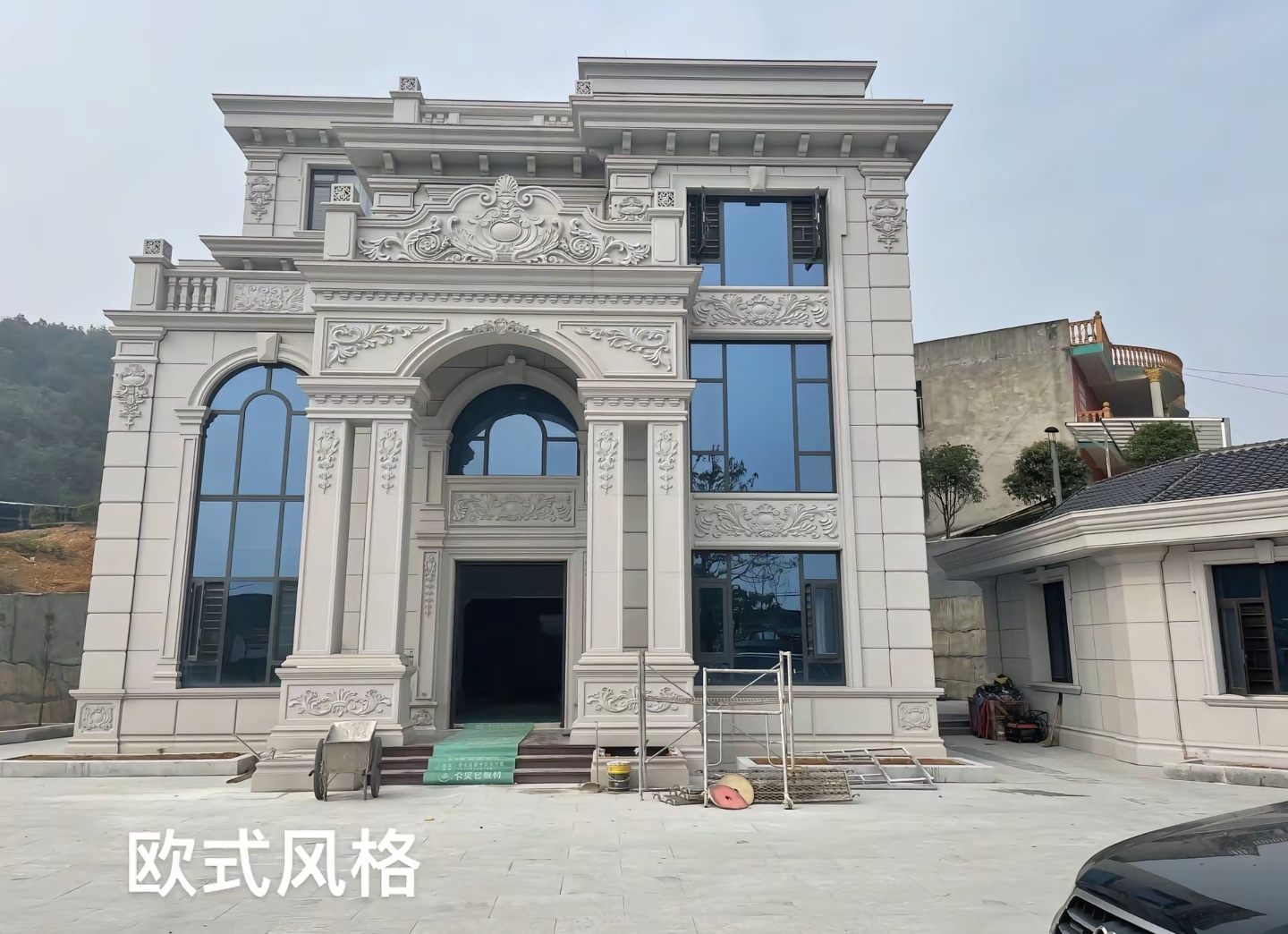 乌鲁木齐 白麻花岗岩别墅外墙干挂