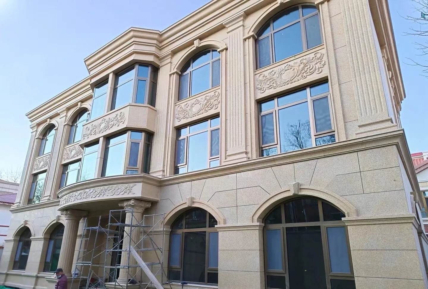 乌鲁木齐 黄金麻花岗岩别墅外墙干挂