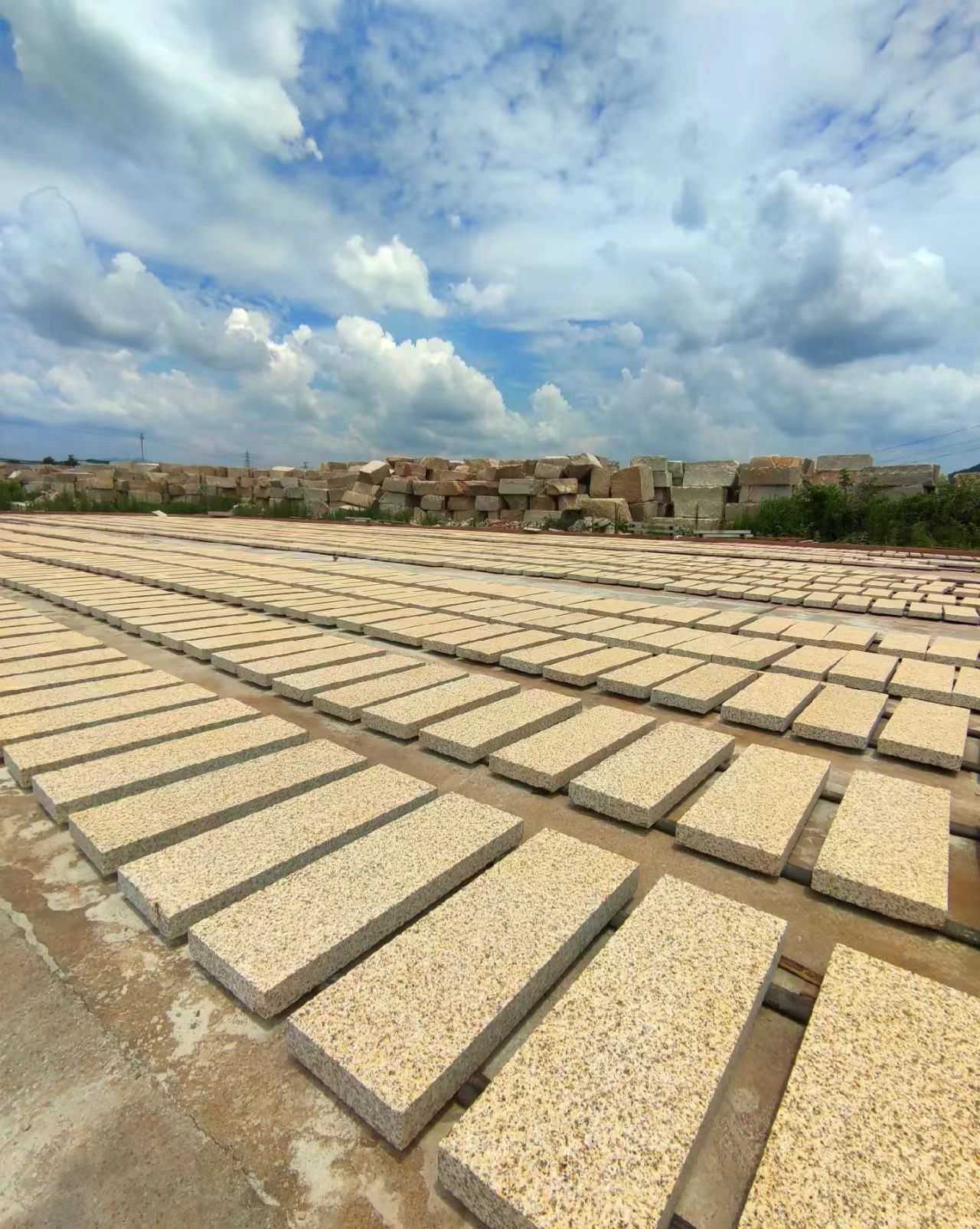 乌鲁木齐 黄金麻花岗岩荔枝面地铺石防护中